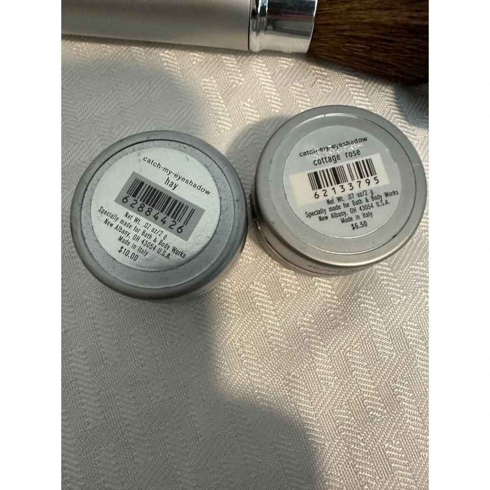 Bath & Body Works Beautiful by Nature Eyeshadow Set Hay Cottage Rose & Brush